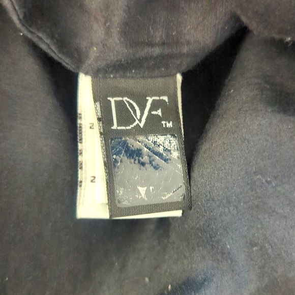 Diane Von Furstenberg Black Floral Long sleeve Tunic dress - Picture 6 of 7